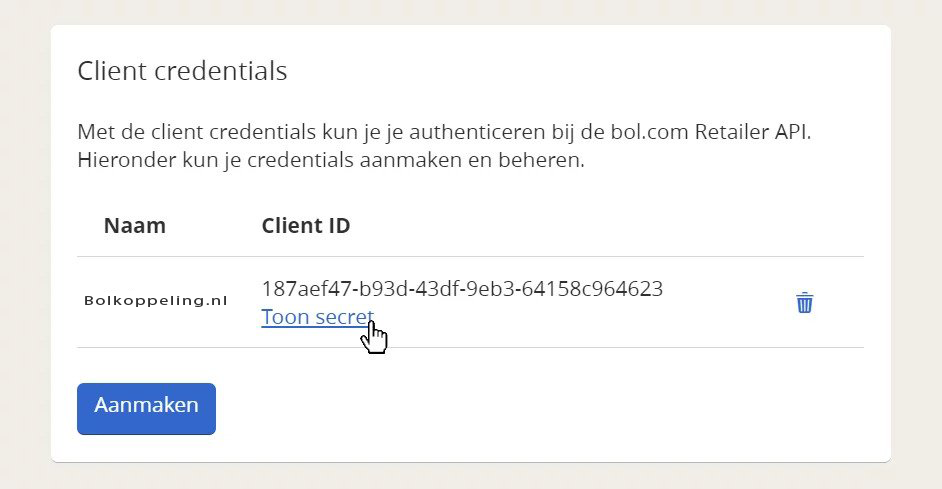 bolkoppeling.nl blog api keys aanmaken bol.com 6